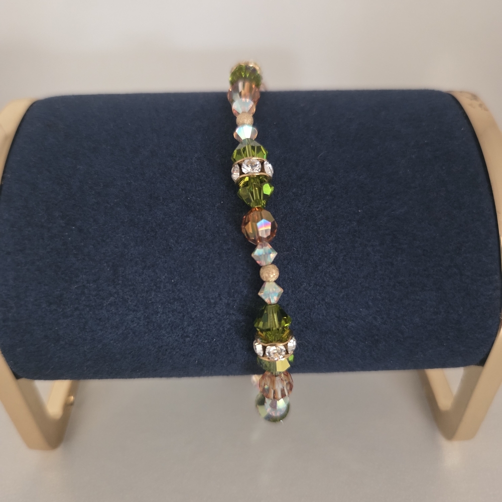 Elegant Multi Color Swarovski Crystals Bracelet